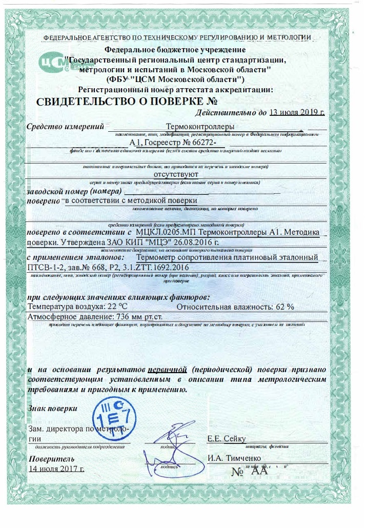 Паспорт поверки приборов образец